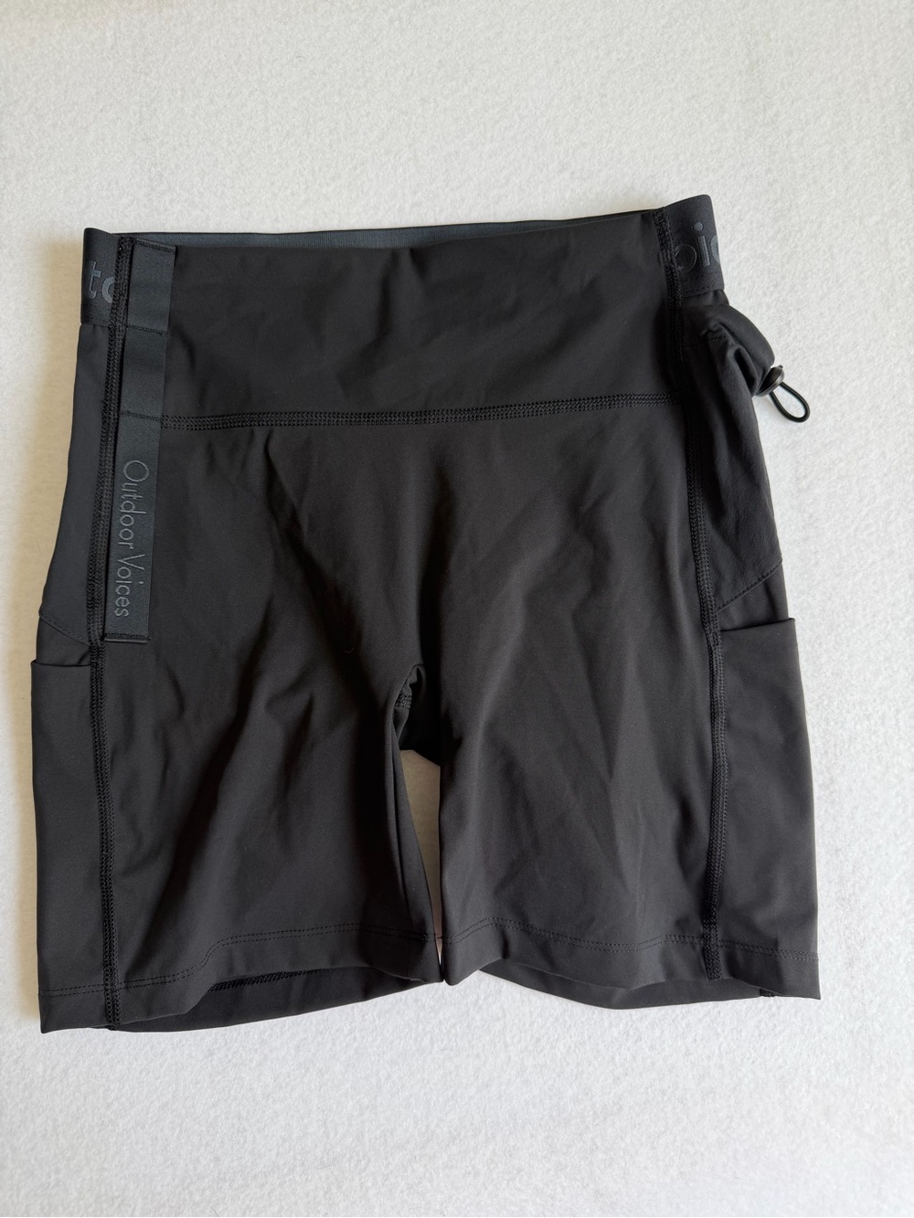 Outdoor Voices Black Athletic Shorts with Side Pockets